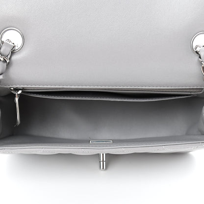 Chanel Lambskin Quilted Mini Rectangular Flap Grey 4 of 4