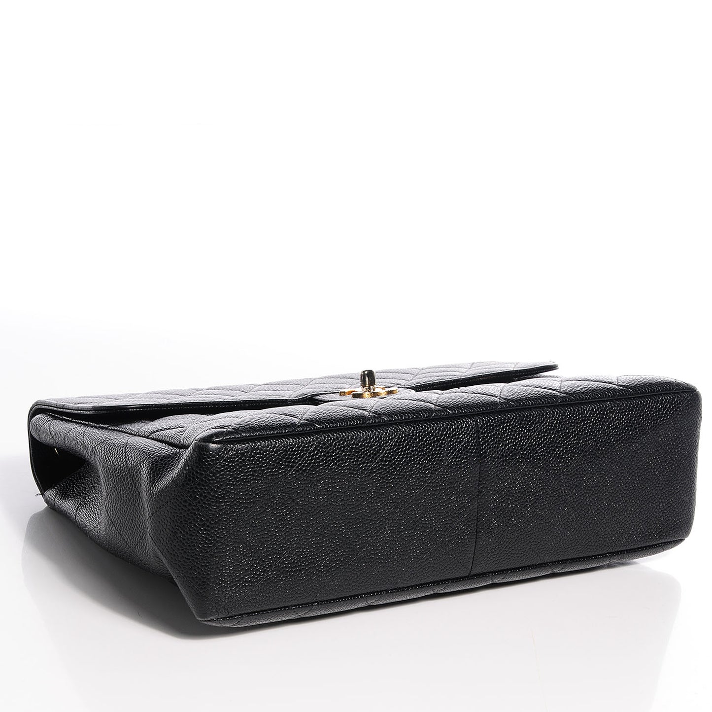 Caviar Jumbo Single Flap Black