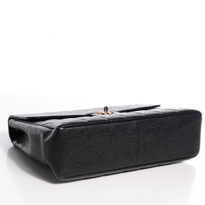 Chanel Caviar Jumbo Single Flap Black 4 of 9
