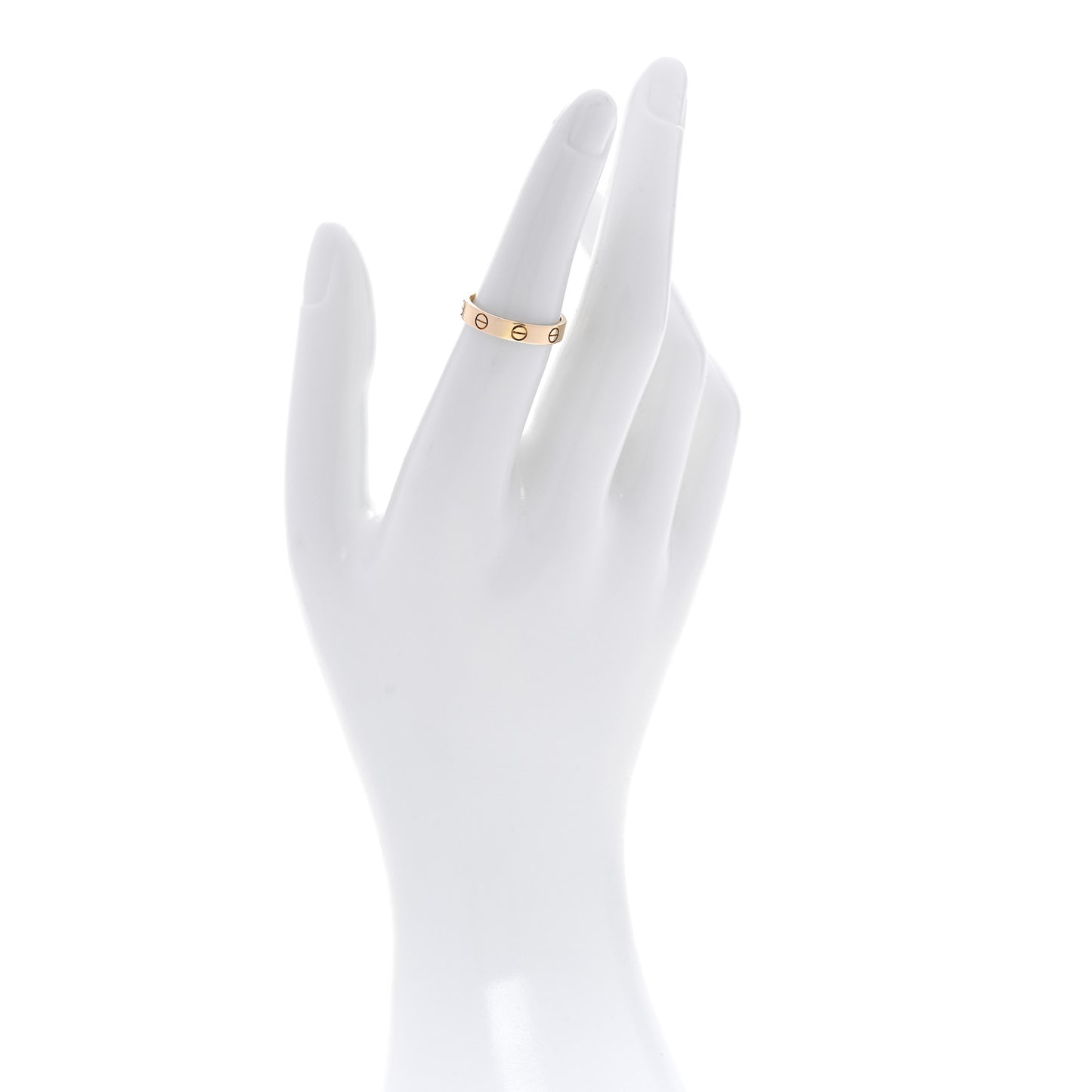 18K Yellow Gold 3.5mm LOVE Wedding Band Ring 52 6