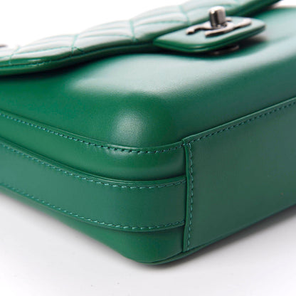 Chanel Calfskin Quilted Medium Rock My Shoulder Flap Green 6 of 10