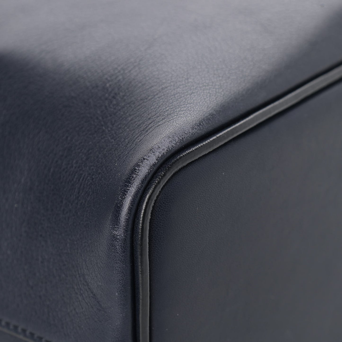 Lambskin Small Soft Cube Satchel Navy