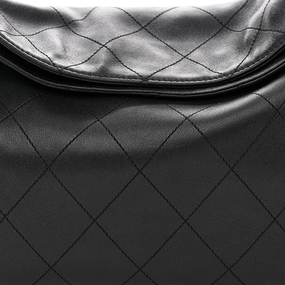 Chanel Lambskin Stitched Medium Ultimate Soft Tote Black 8 of 10