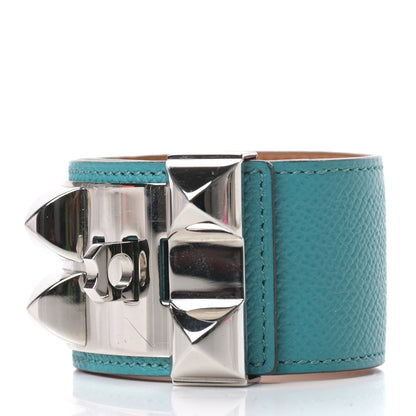 Hermes Epsom Collier de Chien CDC Bracelet S Bleu Paon 3 of 6