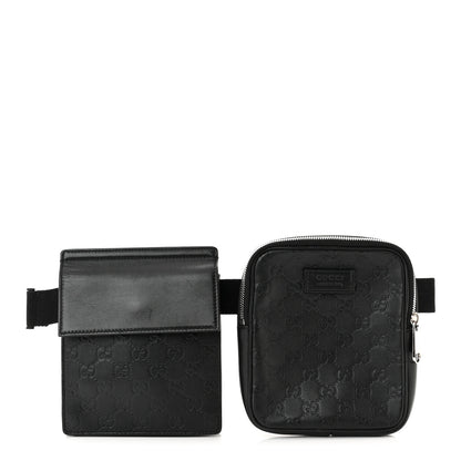 Gucci Guccissima Belt Bag Black 1 of 16
