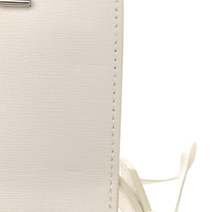 Off-White Saffiano Striped Baby Flap White Black 7 of 11