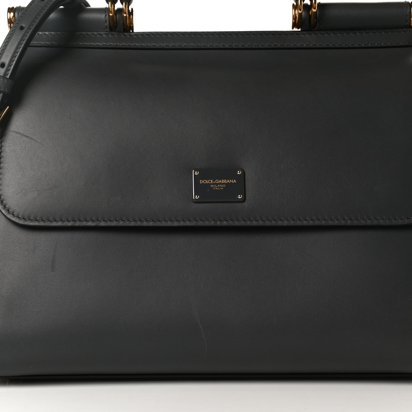 Vitello Morbido Large Sicily 58 Bag Grey