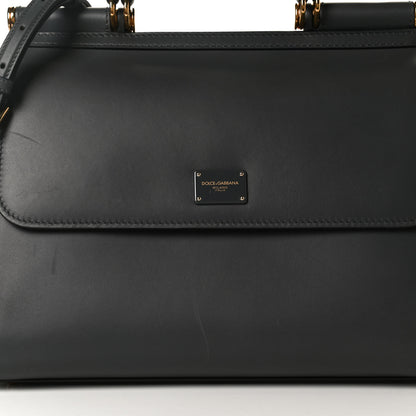 Dolce & Gabbana Vitello Morbido Large Sicily 58 Bag Grey 8 of 12
