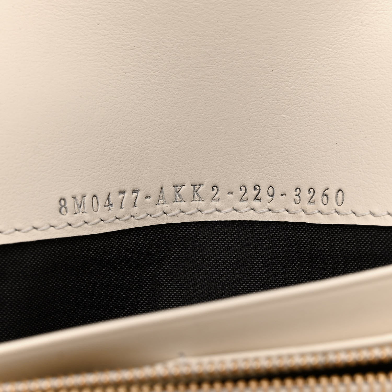 Fendi Vitello Kyoto Metal Fendi Roma Logo Chain Continental Wallet White 7 of 13