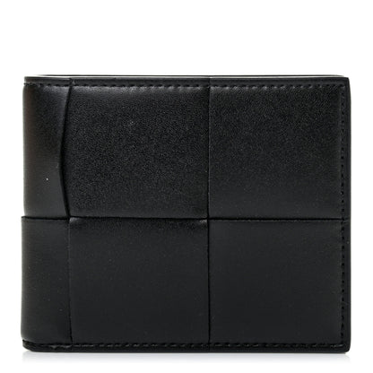 Bottega Veneta Calfskin Intrecciato Bi-Fold Wallet Black 1 of 7