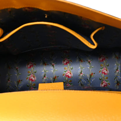 Gucci Textured Calfskin Bamboo Web Medium Falena Moth Top Handle Bag Crop 5 of 9