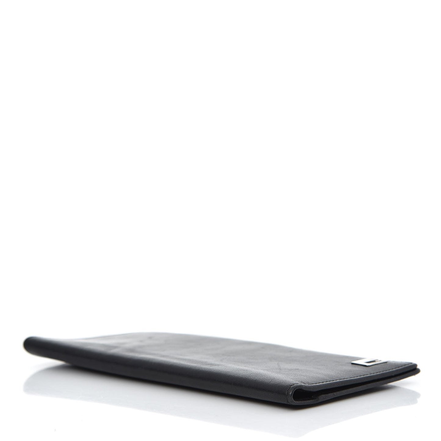 Calfskin G Long Wallet Black