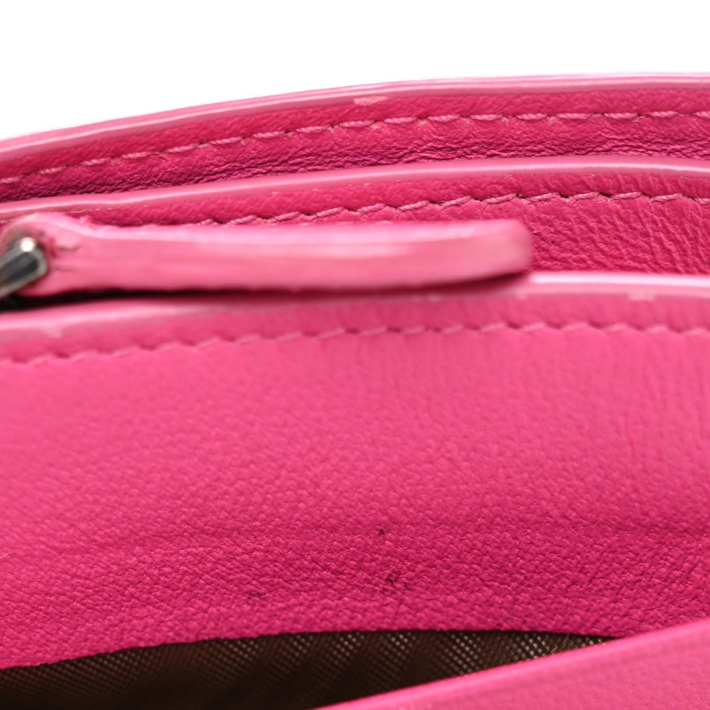 Nappa Intrecciato Mini Wallet Violet Fuxia
