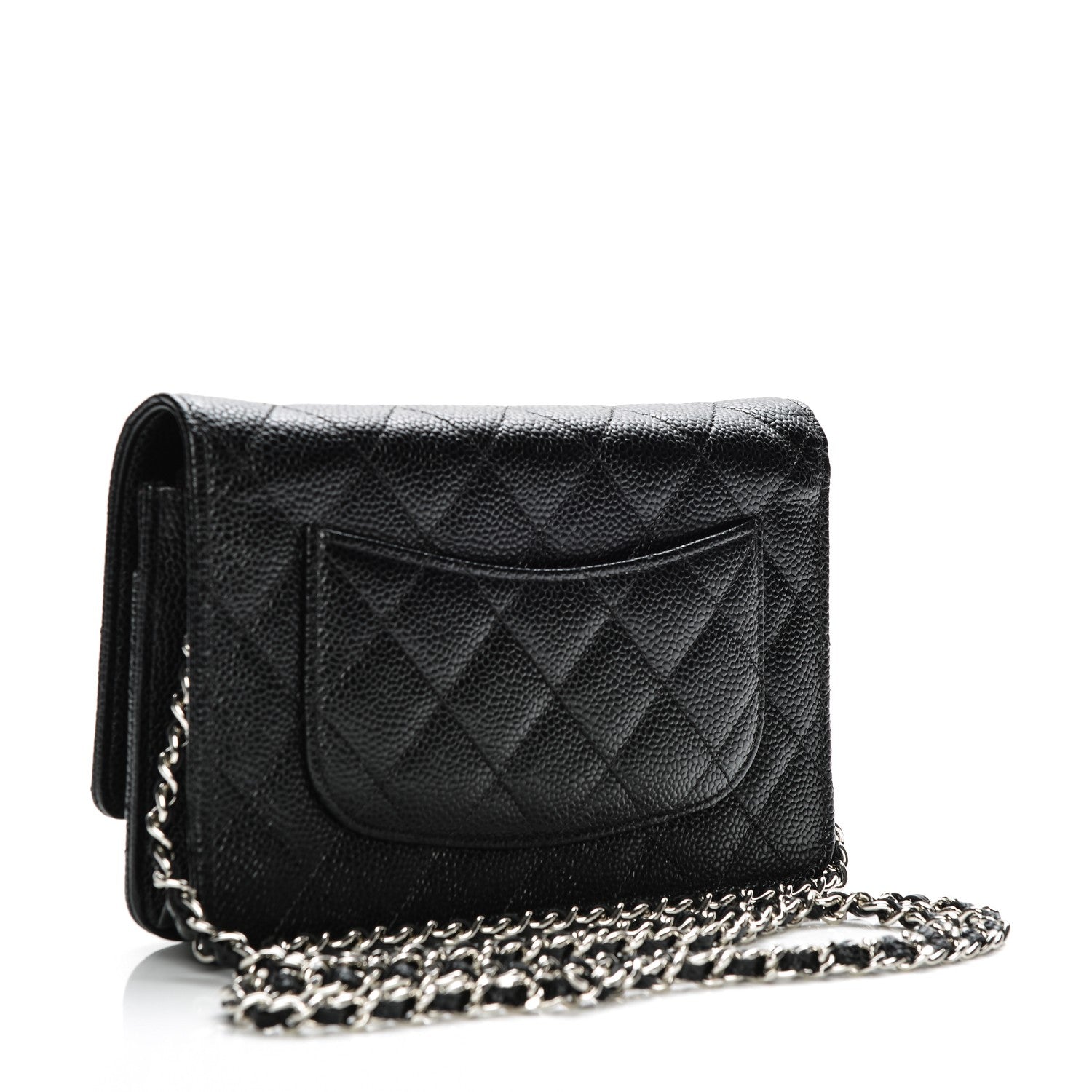 Chanel Caviar Quilted Wallet On Chain WOC Black 3 of 9