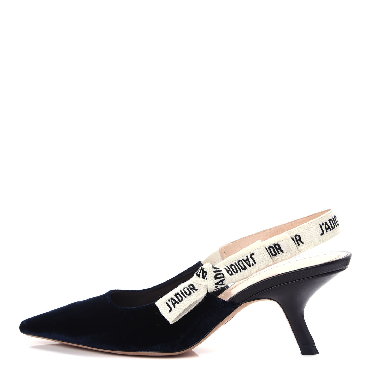 Velvet Ribbon J'Adoir Slingback 65mm Pumps 38 Deep Blue
