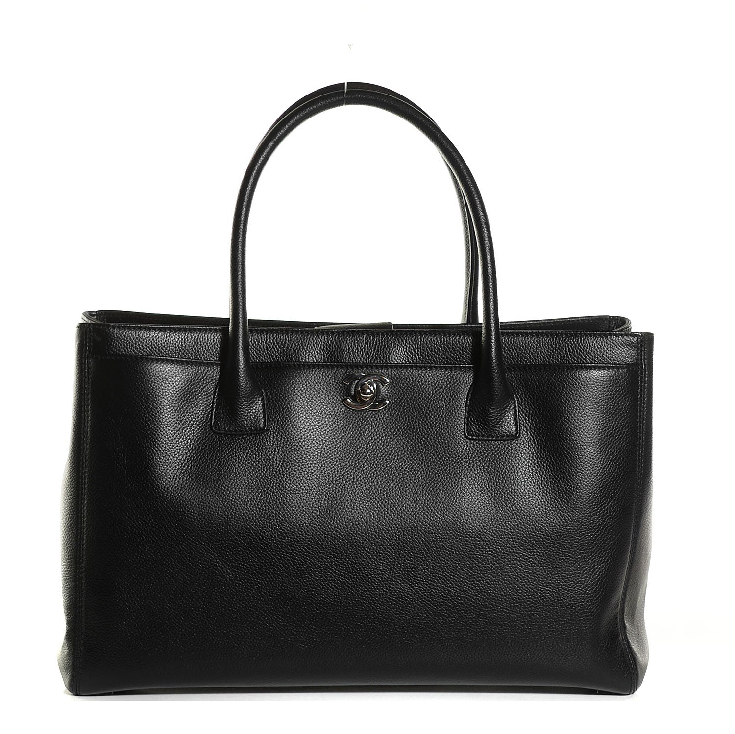 Chanel Calfskin Cerf Executive Shopper Tote Black 1 of 7