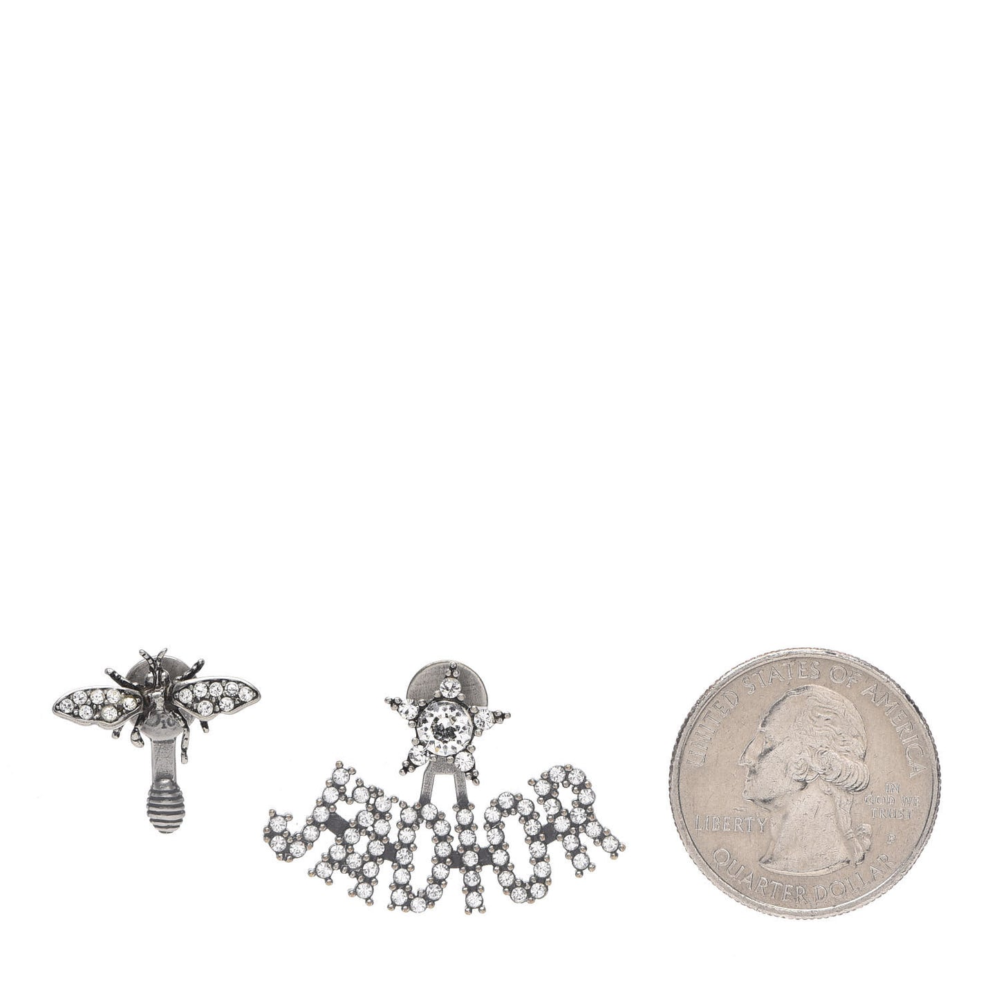Palladium Crystal J'adior Earrings