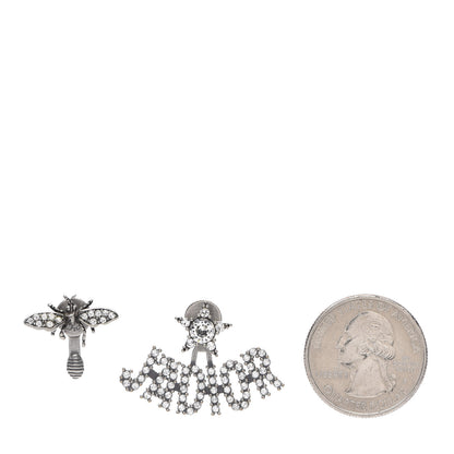Christian Dior Palladium Crystal J'adior Earrings 2 of 4
