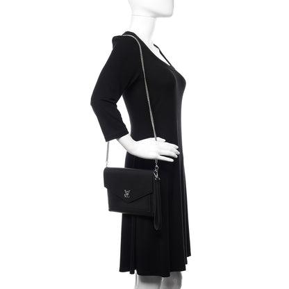 Louis Vuitton Soft Calfskin My Lockme Pochette Black 2 of 9