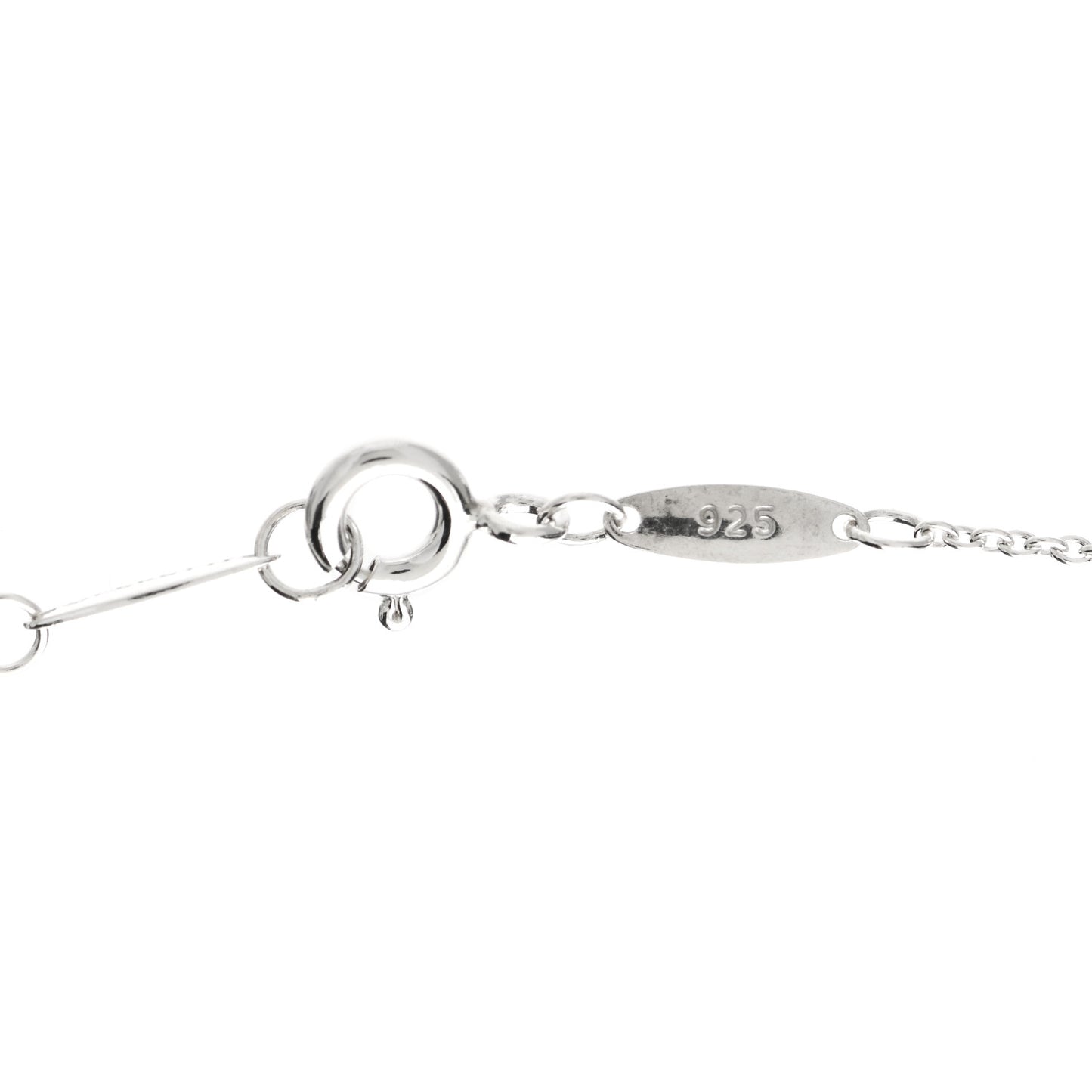 Sterling Silver Diamond .09ctw Elsa Peretti Diamonds by the Yard Three Station Necklace
