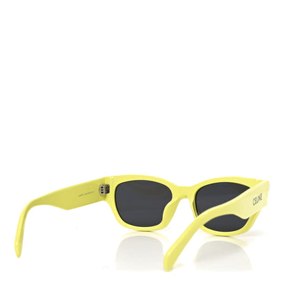 Celine Acetate Cat Eye Sunglasses CL 40197U Neon Green 4 of 7