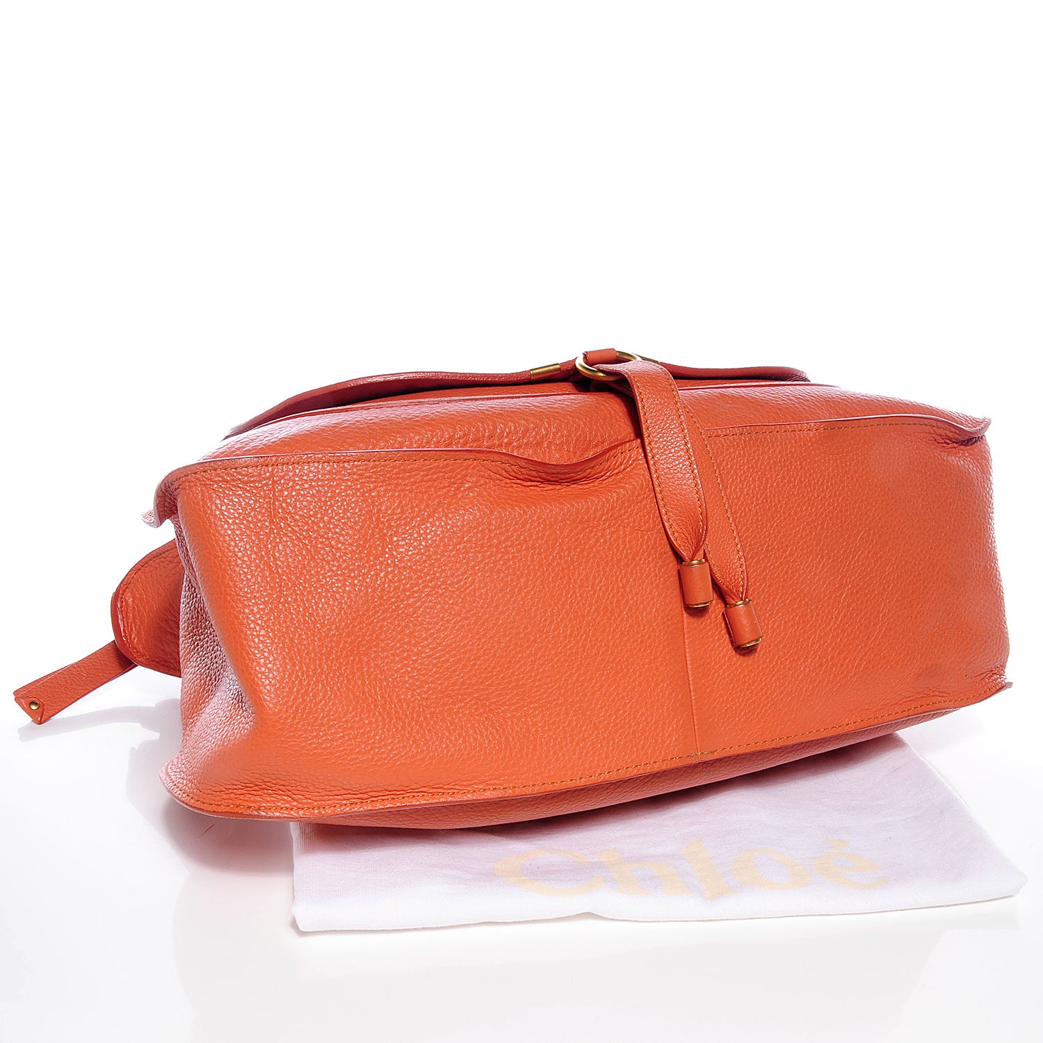 Chloe Calfskin Large Marcie Satchel Red Bush 4 of 10