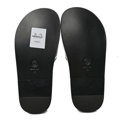 Chanel Lambskin Cha-Nel Mule Sandals 36 Black Multicolor 6 of 11