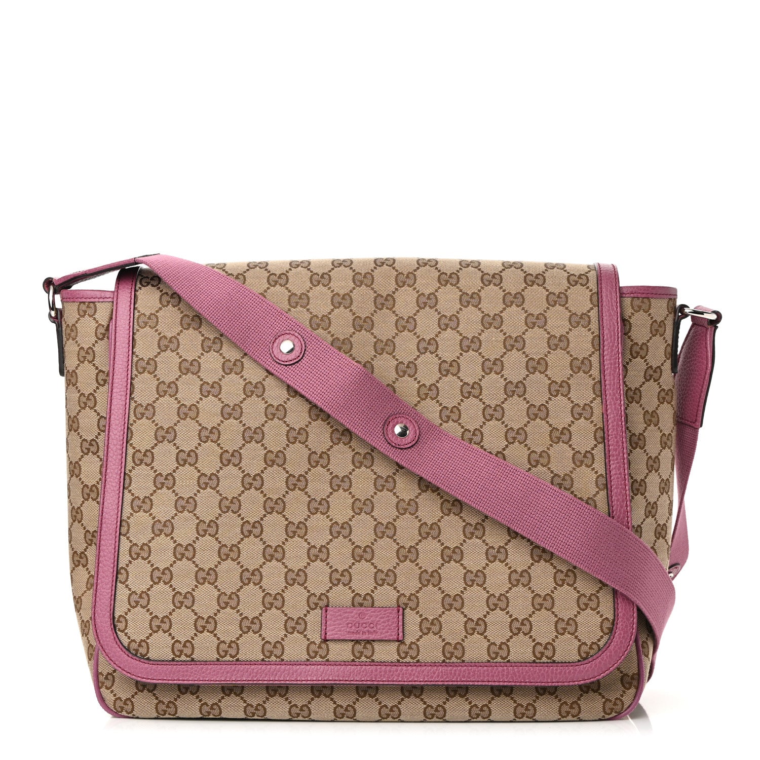 Gucci Monogram Convertible Diaper Bag Beige Peonia Flower 2 of 11