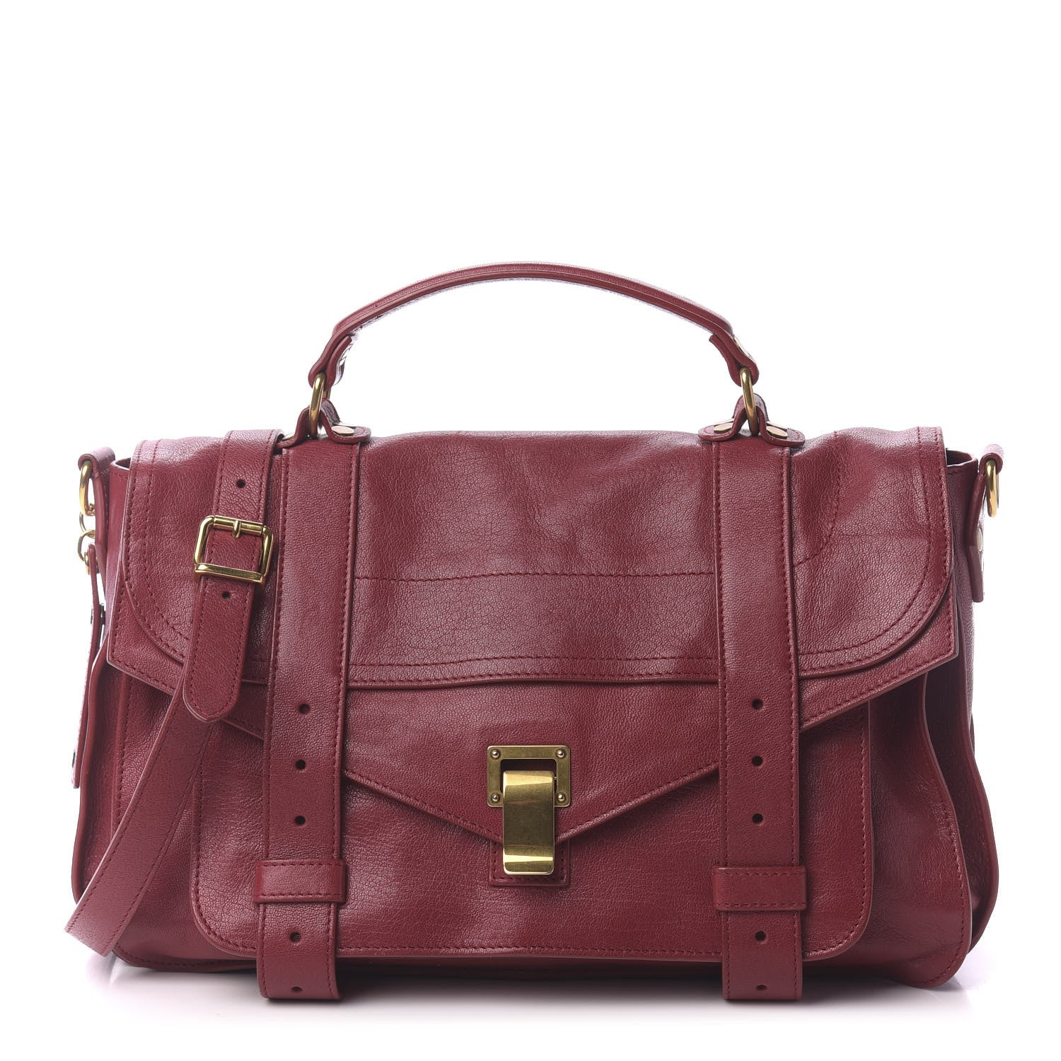 Proenza Schouler Lambskin Medium PS1 Satchel Chianti 1 of 9