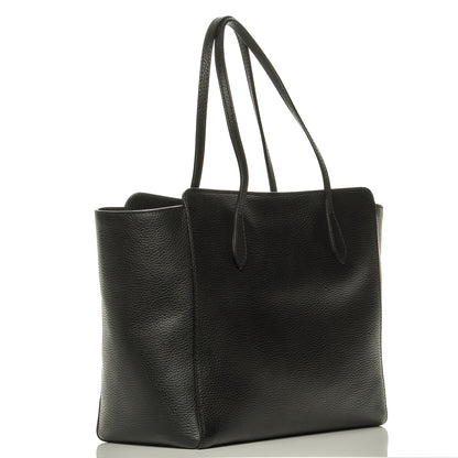 Gucci Pebbled Calfskin Medium Swing Tote Black 3 of 6