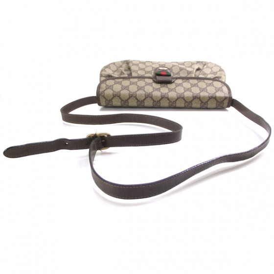 Monogram Pleated Shoulder Bag