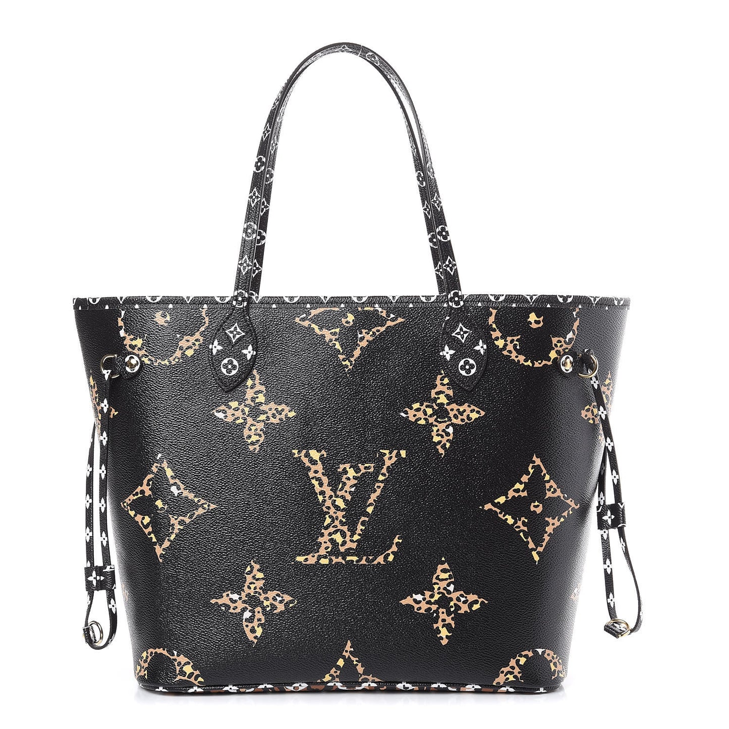 Monogram Giant Jungle Neverfull MM Black