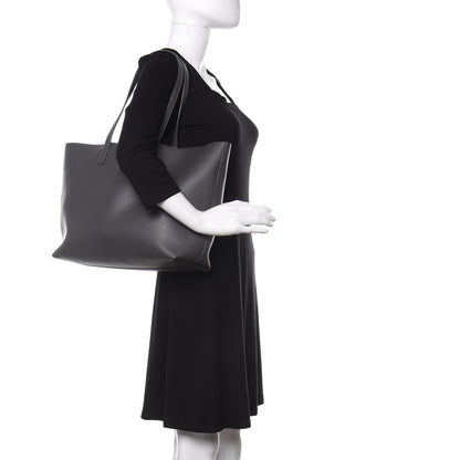 Saint Laurent Calfskin Large Shopping Tote Storm 2 of 12