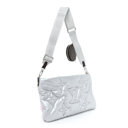 Louis Vuitton Econyl Monogram Pillow Maxi Multi Pochette Accessories Silver Pale Pink 3 of 12