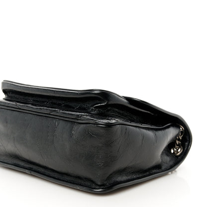 Saint Laurent Crinkled Calfskin Matelasse Monogram Medium Niki Chain Satchel Black 11 of 11