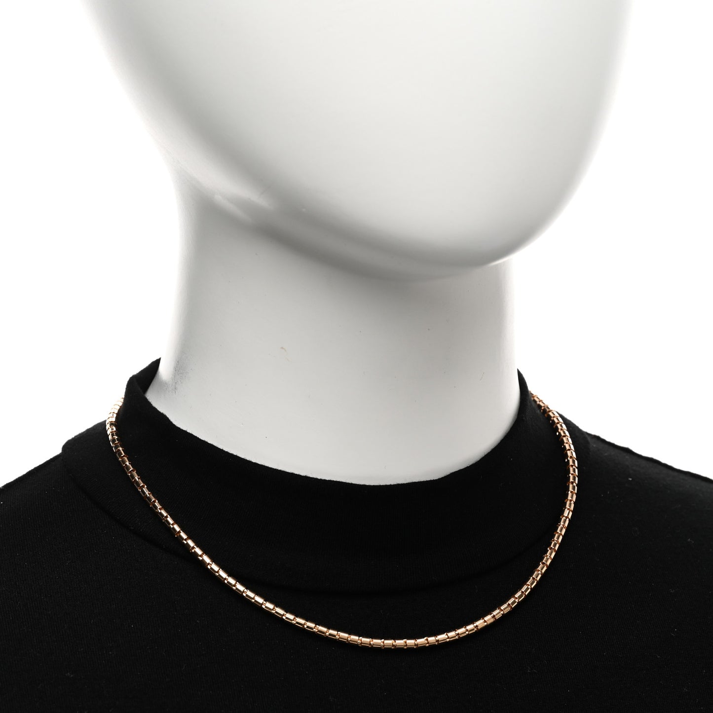 18K Rose Gold Bead Necklace
