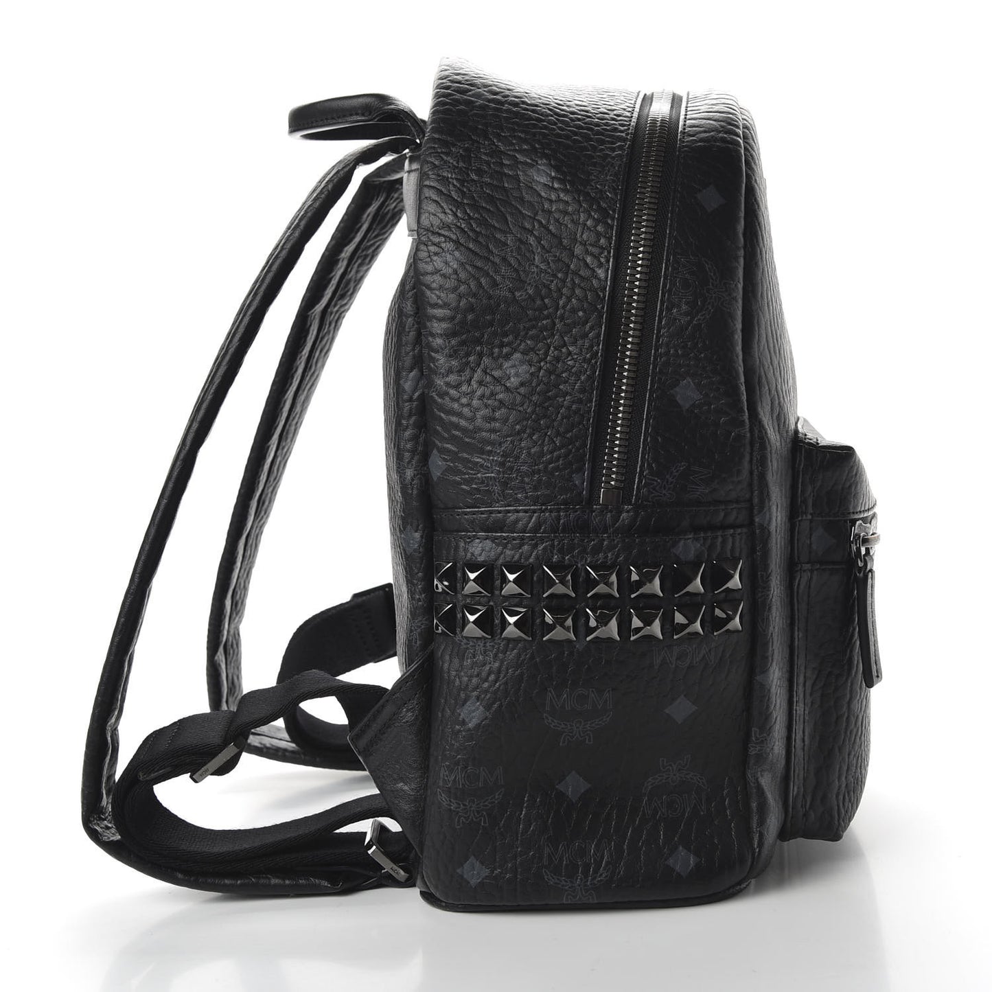 Visetos Small Side Stud Stark Backpack Black