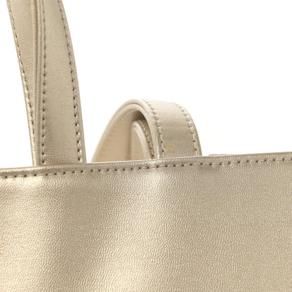 Telfar Metallic Vegan Leather Medium Shopping Bag Gold 11 of 11