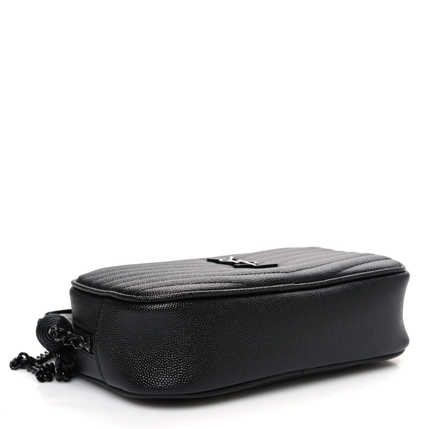 Saint Laurent Grain De Poudre Matelasse Monochrome Monogram Mini Lou Camera Bag Black 4 of 10