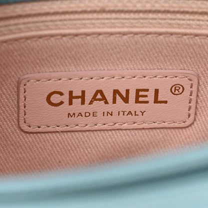 Chanel Grained Calfskin Quilted Small Cuba Top Handle Flap Blue 7 of 11