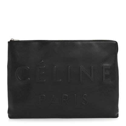 Celine Calfskin Large Made In Clutch Pouch Black 1 of 10