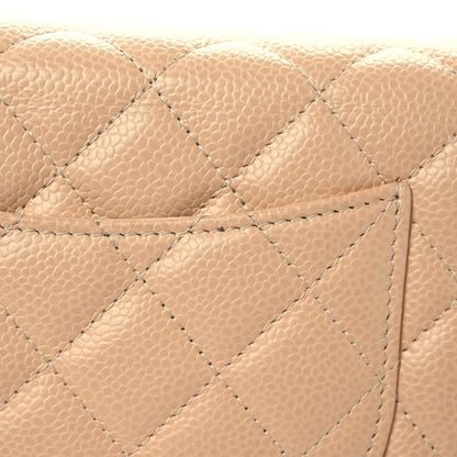Chanel Caviar Quilted Wallet On Chain WOC Beige 8 of 15