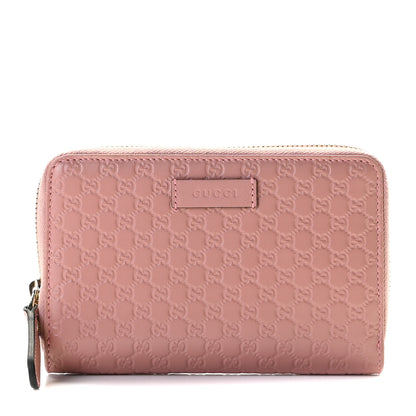 Gucci Soft Microguccissima Zip Around Organizer Wallet Soft Pink 1 of 9