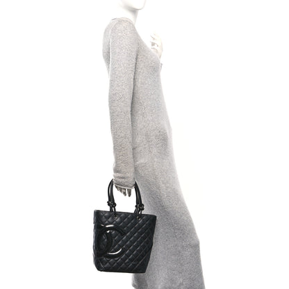 Chanel Calfskin Quilted Medium Cambon Tote Black 2 of 10