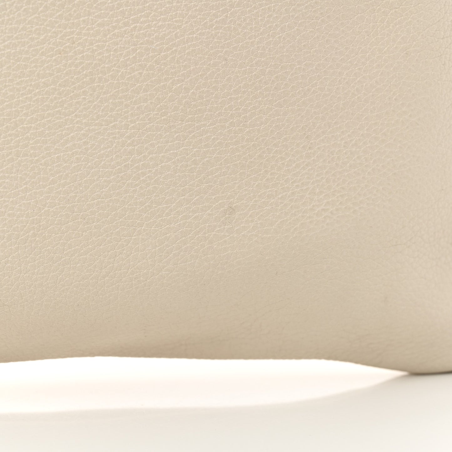Calfskin Logo Drawstring Backpack Mystic White