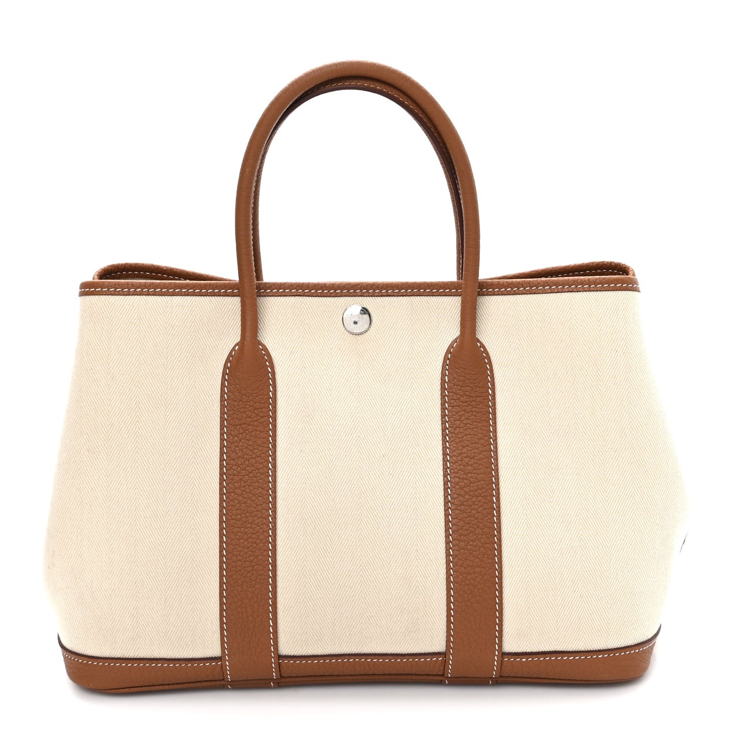 Grand Chevron Weave Negonda Garden Party 30 TPM Tote Craie Gold