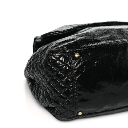 Chanel Vinyl XXL Rock and Chain Flap Black 7 of 8