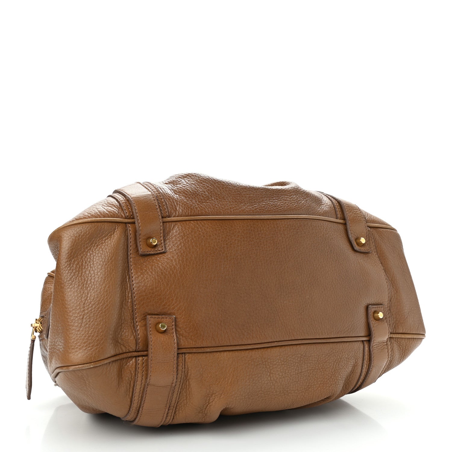 Burberry Pebbled Calfskin Small Ashbury Satchel Brown 4 of 13
