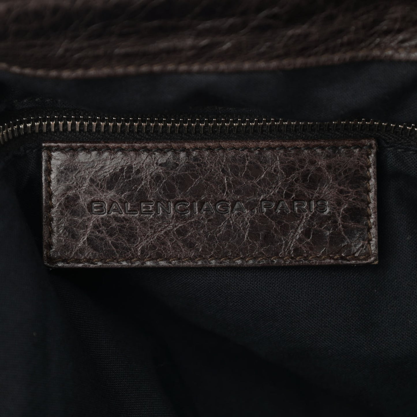 Agneau Giant 21 Silver Hardware Work Charbon