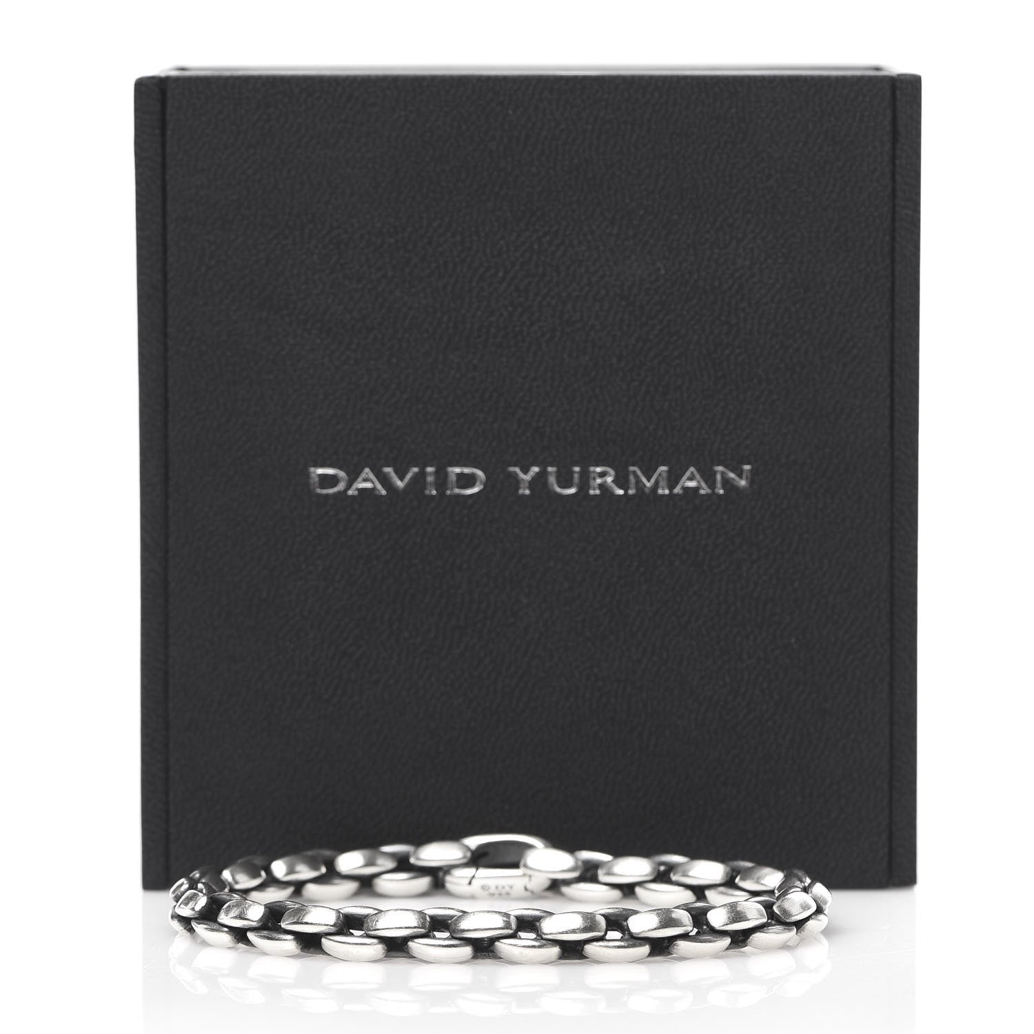 David Yurman Sterling Silver 6mm Elongated Box Chain Bracelet 6 of 6